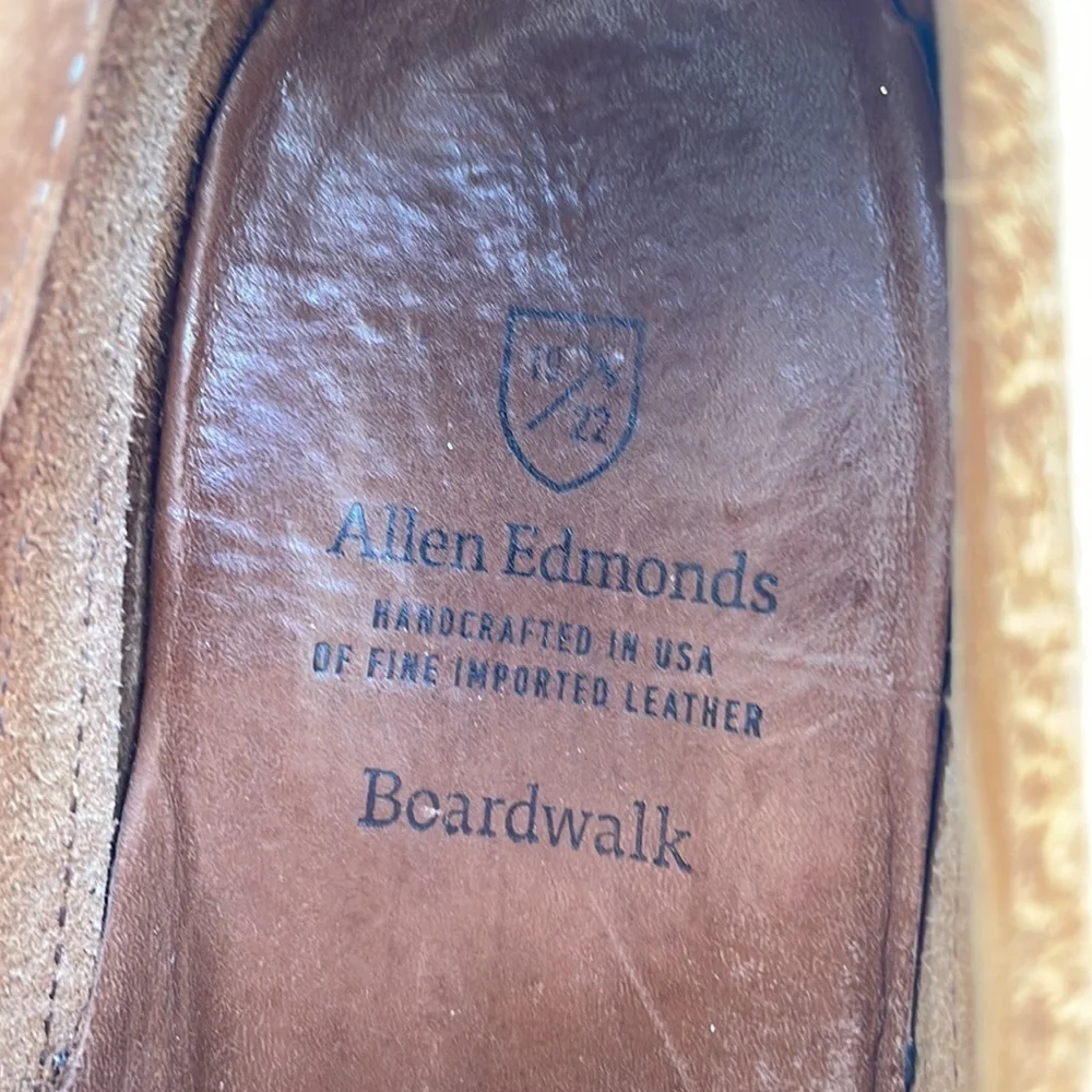 Allen Edmonds Boardwalk Longwing Derby Sz 8